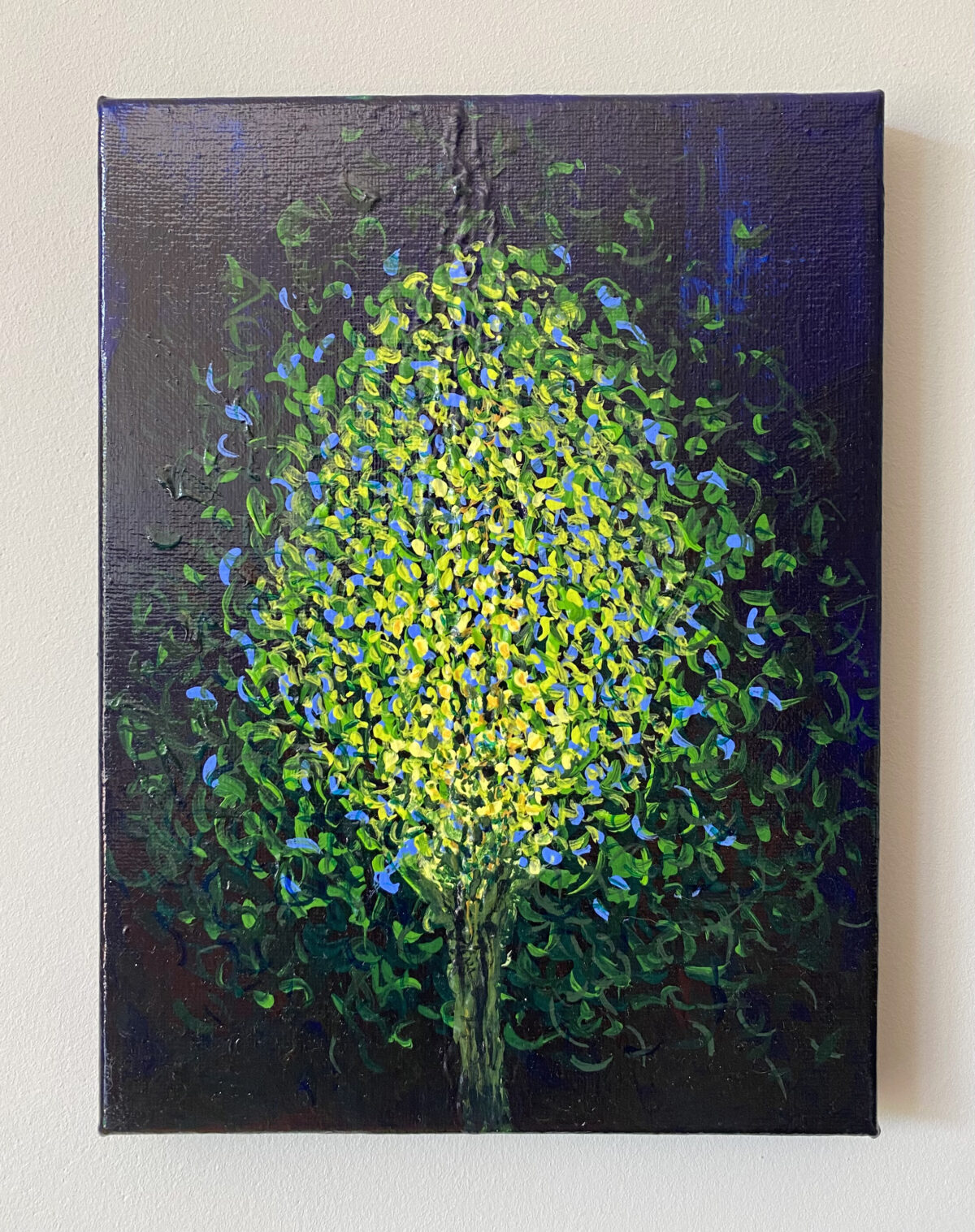 Yellow Flower, schilderij van Renske Welie