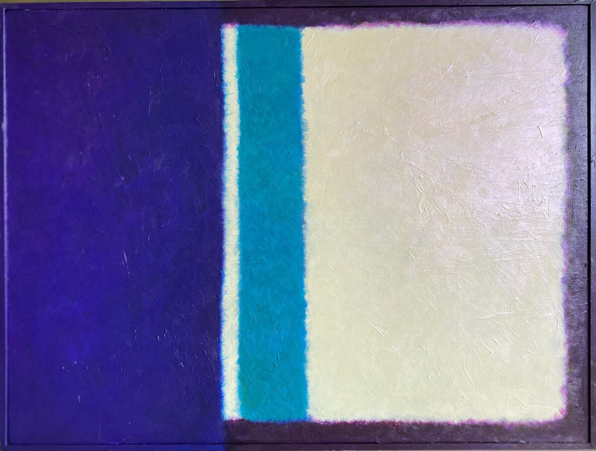Warm Blue, schilderij van Renske Welie